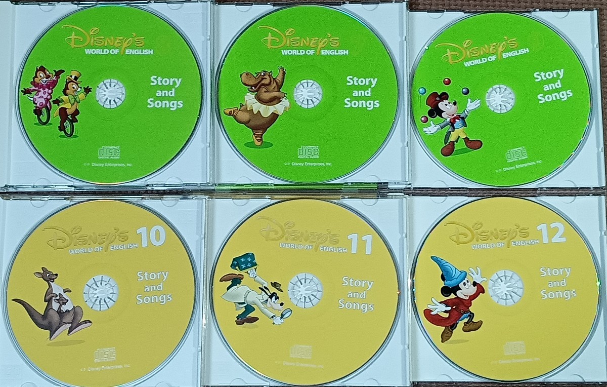 story and songs Desney world of english CD12枚セット ディズニー ディズニー英語システム 英語教材_画像6