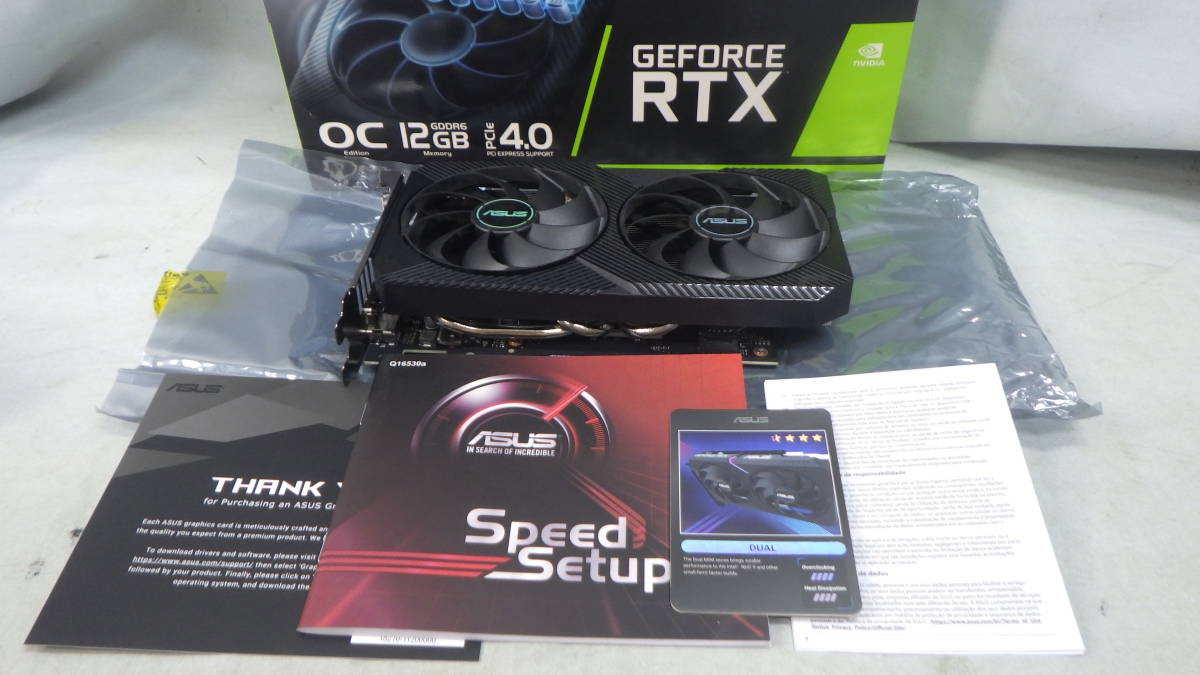 選ぶなら □ASUS□RTX 12GBグラボ□DUAL-RTX3060-O12G-V2□中古