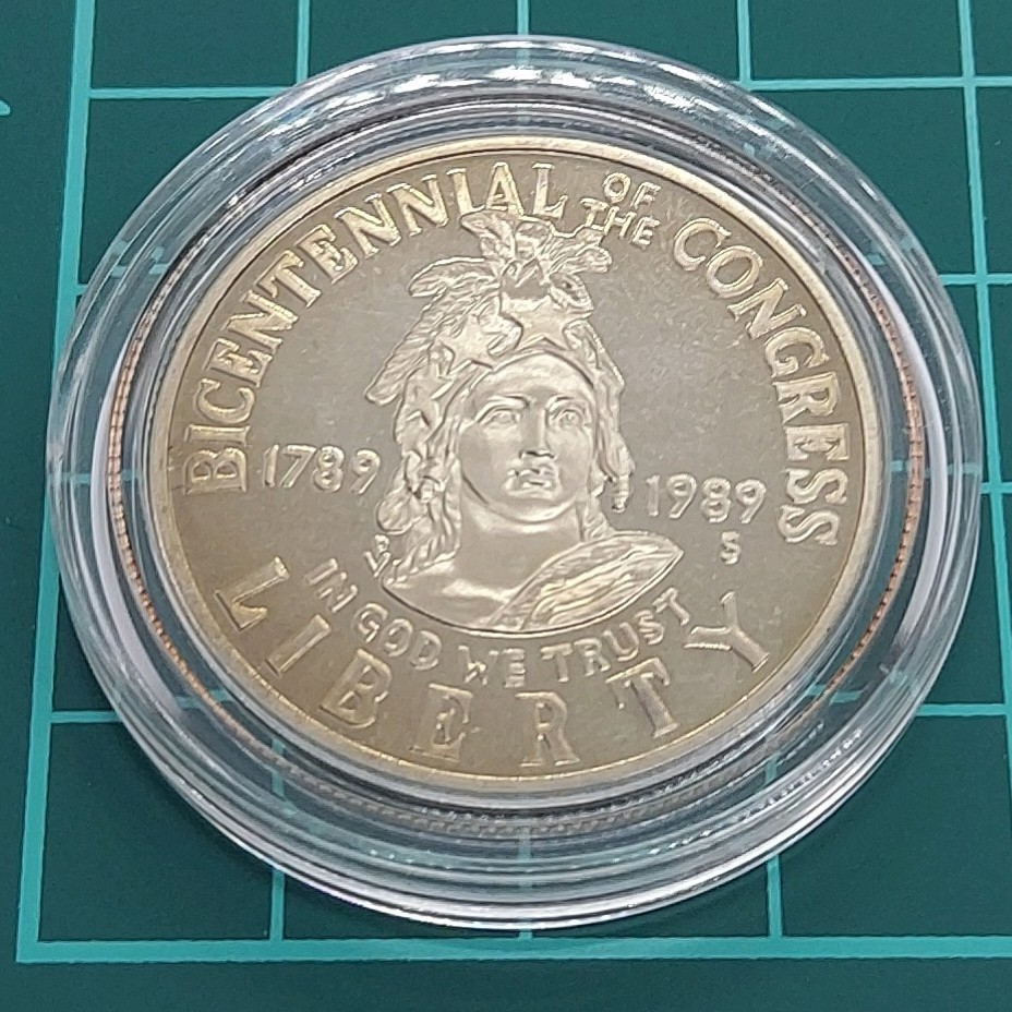 【415406 L1】議会200周年記念　米国ハーフドル　記念硬貨　アメリカ　USA_画像1