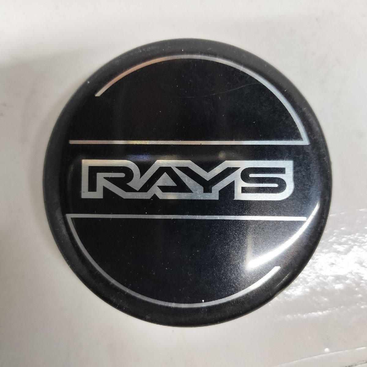 ◆全国送料無料◆ RAYS レイズ ホイールセンターキャップ 社外品 直径 約57mm 爪外⇔爪外 約52mm 1ケ ブラック_画像4