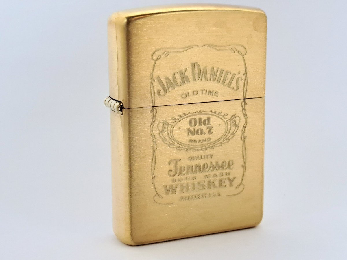 未使用 ZIPPO ジャックダニエル Jack Daniel's ソリッドブラス 2002年5月製 ジッポ_画像2