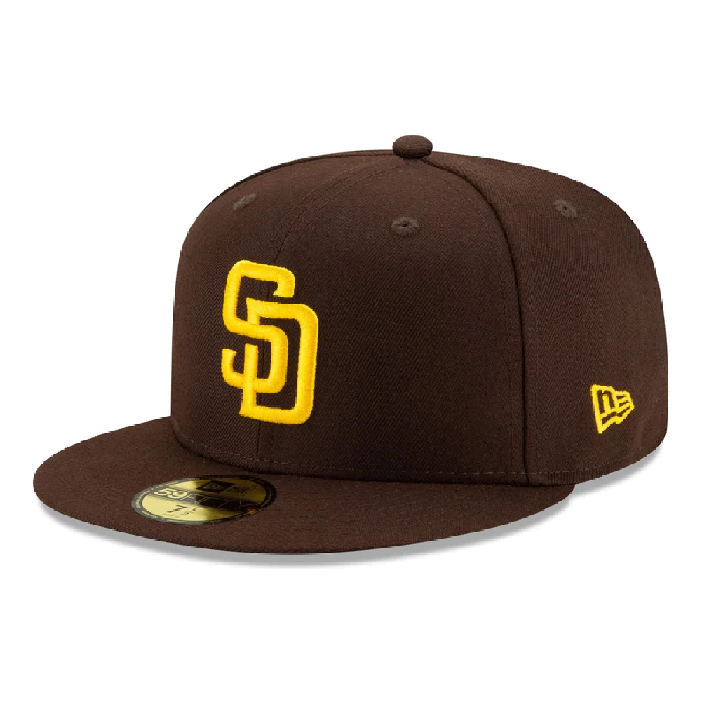 ニューエラ 59FIFTY MLBオンフィールド サンディエゴ・パドレス ゲーム バーントウッド マニラ 7 1/2 1個 [T便60] [T便 1/4]_画像1