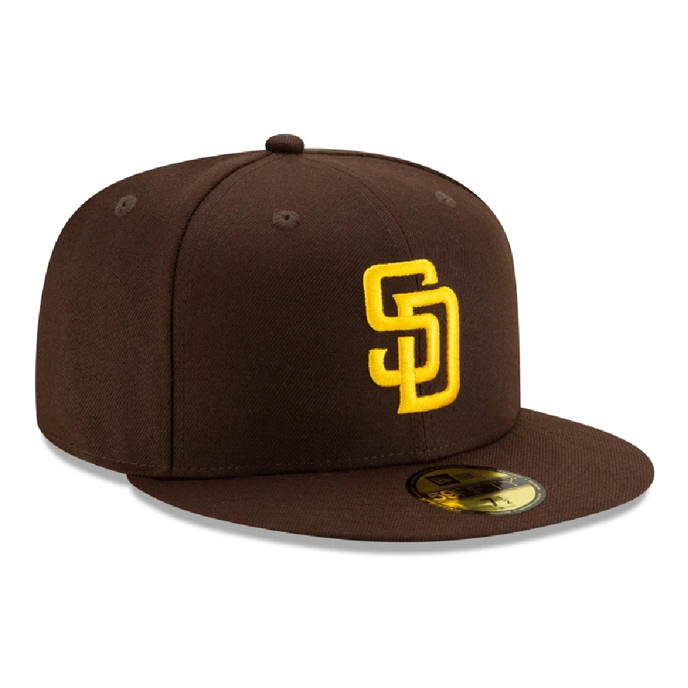 ニューエラ 59FIFTY MLBオンフィールド サンディエゴ・パドレス ゲーム バーントウッド マニラ 7 1/2 1個 [T便60] [T便 1/4]_画像3