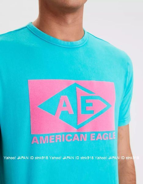 〓アメリカンイーグル/US XXXL/AE Flocked Graphic Tシャツ/Green_画像2