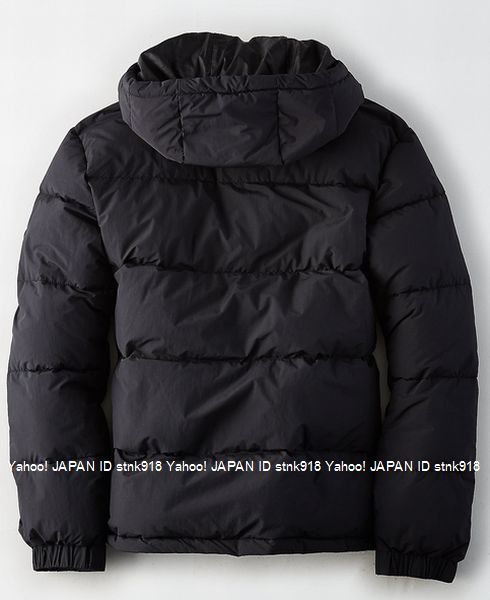 〓ラスト!! アメリカンイーグル/US XXL/AEO Hooded Puffer ダウンジャケット/Black_画像2