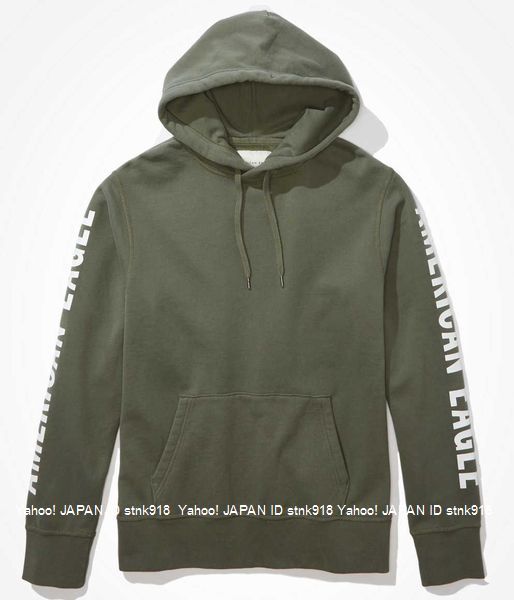 〓残りわずかです!!アメリカンイーグル/US XL/AE Fleece Graphic パーカ/Olive_画像1