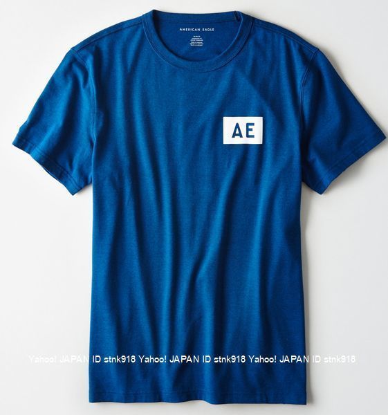 〓アメリカンイーグル/US M/AE Graphic Tシャツ/Blue_画像1