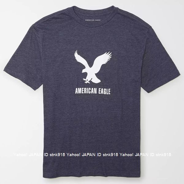 〓アメリカンイーグル/US XXL/AE Graphic Tシャツ/Navy Heather_画像1