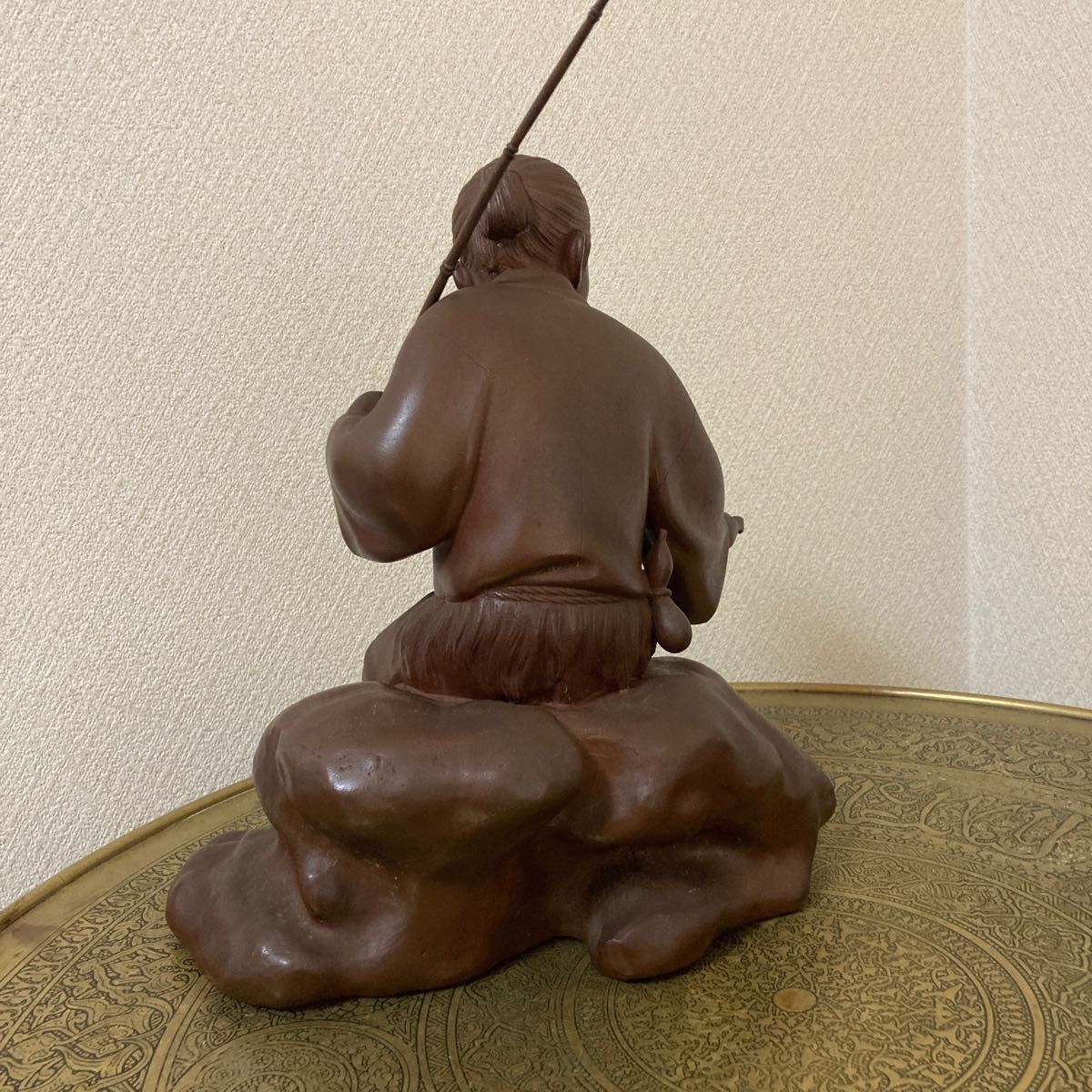 浦島太郎 古いブロンズ置物 銅製 作家物