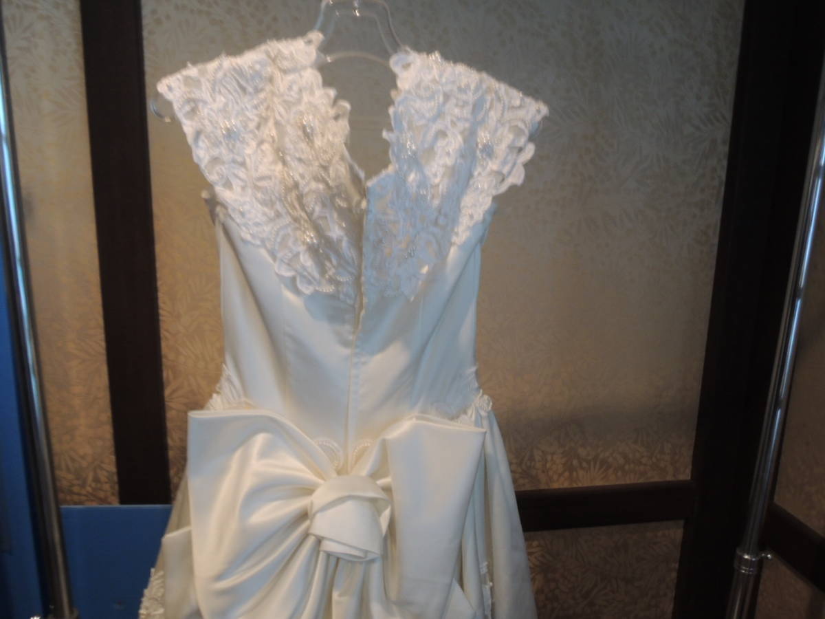 ウエディングドレス 白 装飾 お色直し 発表会 フォーマル イベント 　中古　/管理0388DA_画像6