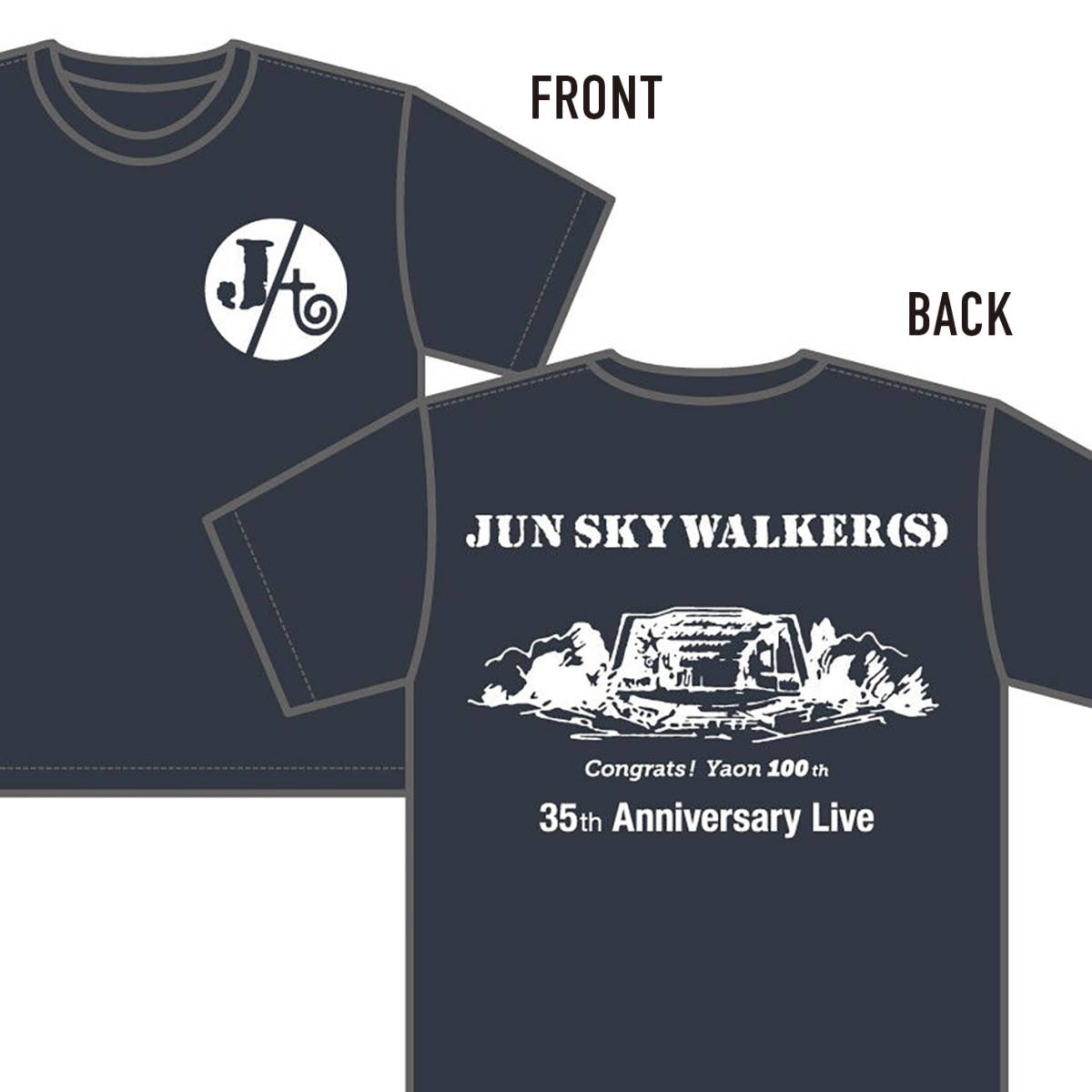 新品XLジュンスカイウォーカーズJUN SKY WALKER（S）Tシャツ&タオルマフラーTOY'S FACTORYジュンスカ35周年JSW森純太 宮田和弥 小林雅之