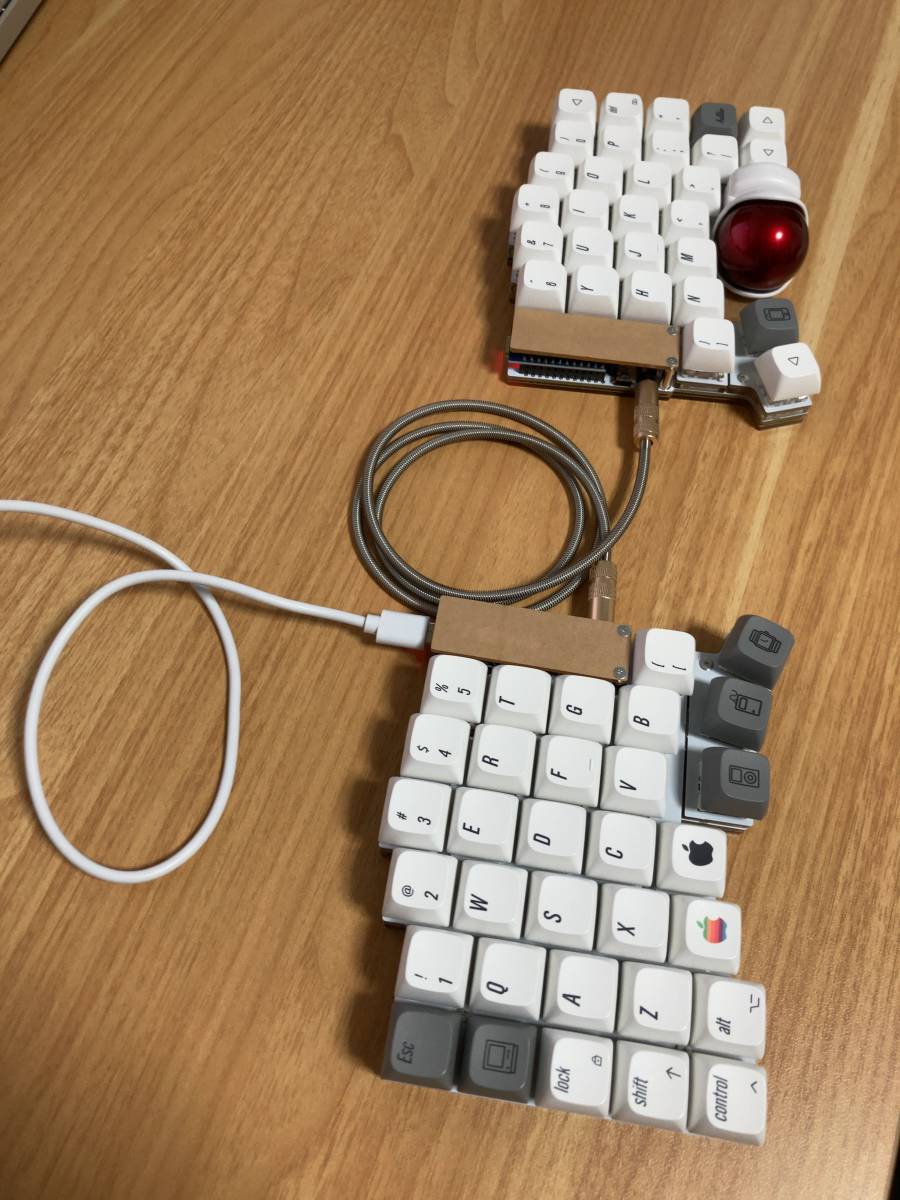 今年の新作から定番まで！ Keyball61 組み立て済み 自作キーボード USB