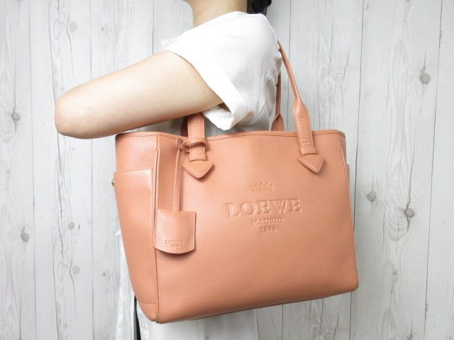 極美品 LOEWE ロエベ ヘリテージ トートバッグ ハンドバッグ バ