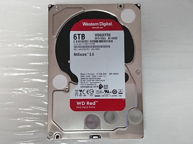 WESTERN DIGITAL Red WD60EFRX NX HA500 6TB 3 5インチ SATA HDD WD