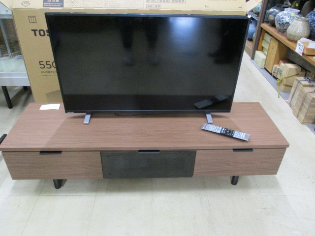 M091401★TOSHIBA液晶テレビ★REGZA★40V34★ニトリテレビ台★ローボードエトナ140LBMBRセット★引き取り限定_画像1