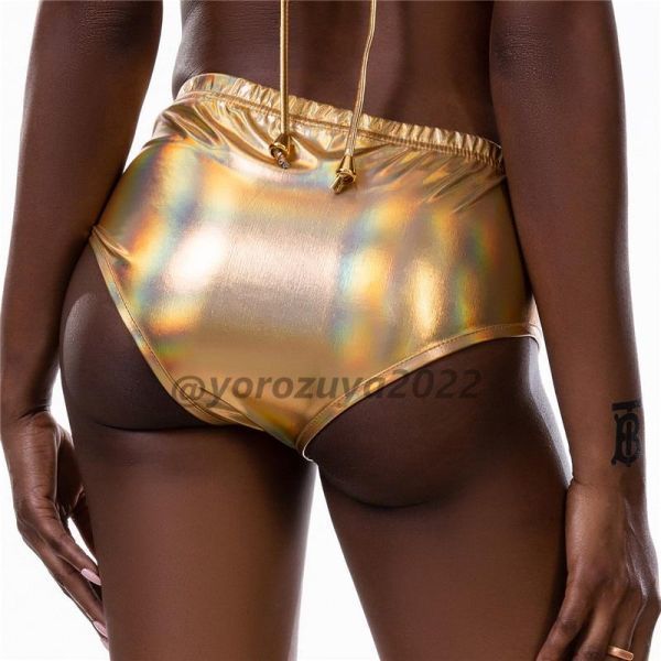 74-306-11 tent gram color lustre tekateka short pants [ Gold,L size ] Night Club costume fancy dress sexy cosplay shorts.2