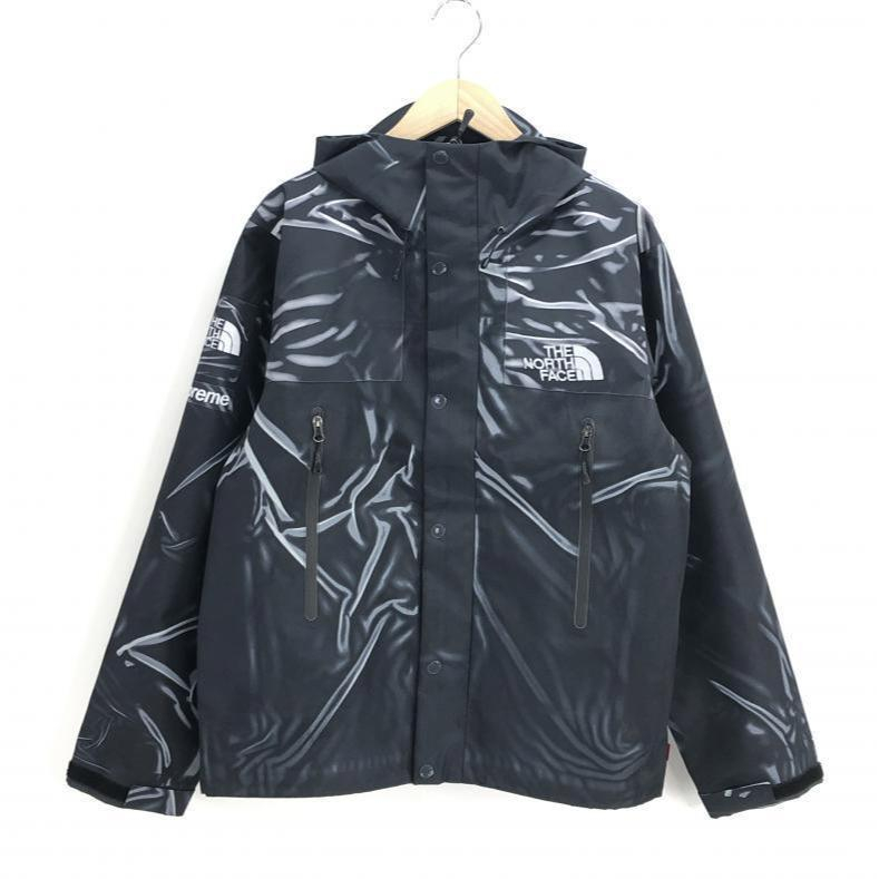 Supreme × THE NORTH FACE 23SS Trompe L´oeil Printed Taped Seam Shell Jacket S NP02301I ブラック[240010402629]