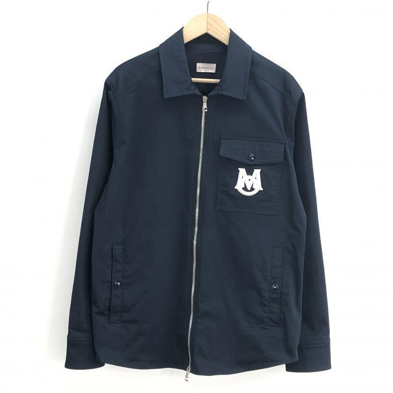 【中古】MONCLER シャツジャケット ジャケット S I10912F00001 ネイビー モンクレール[240010404138]_画像1