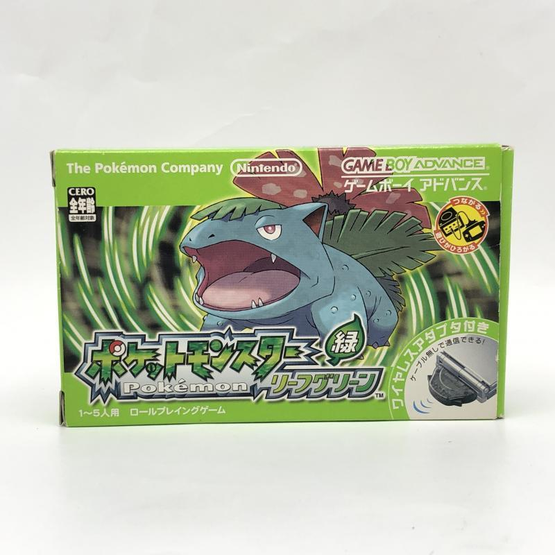 【中古】【ワイヤレスアダプタ同梱】任天堂 ポケットモンスター リーフグリーン GBAソフト ポケモン【説明書破れあり】[240010404884]