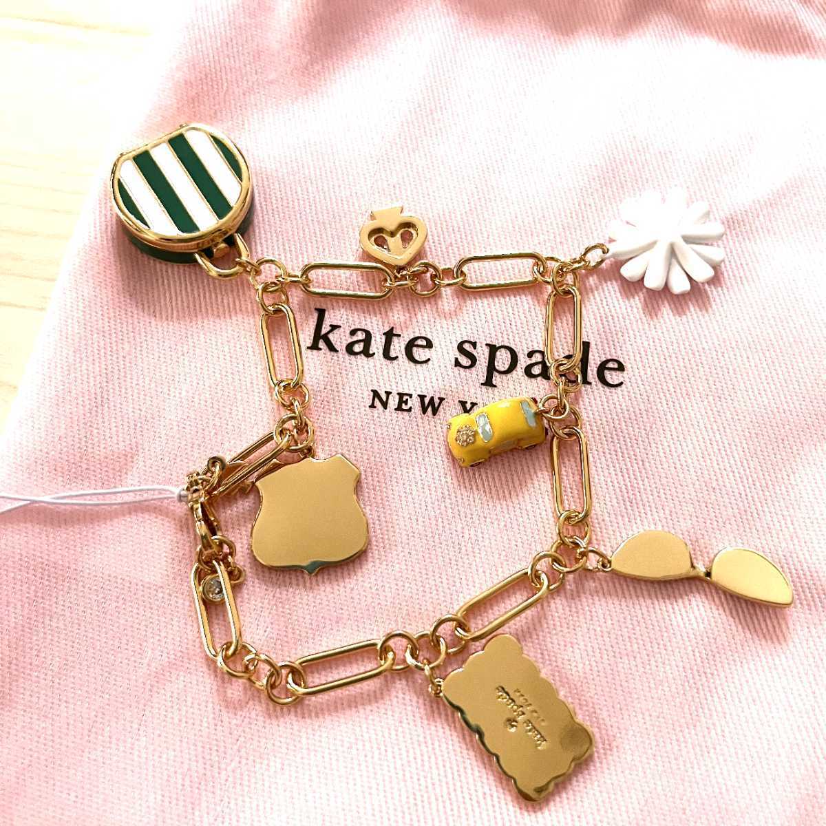 ケイトスペード Kate Spade ゴールド ニューヨーク NY タクシー 車 ガーベラ サングラス ルート ブレスレット バングル 新品 ブランド レア_画像8