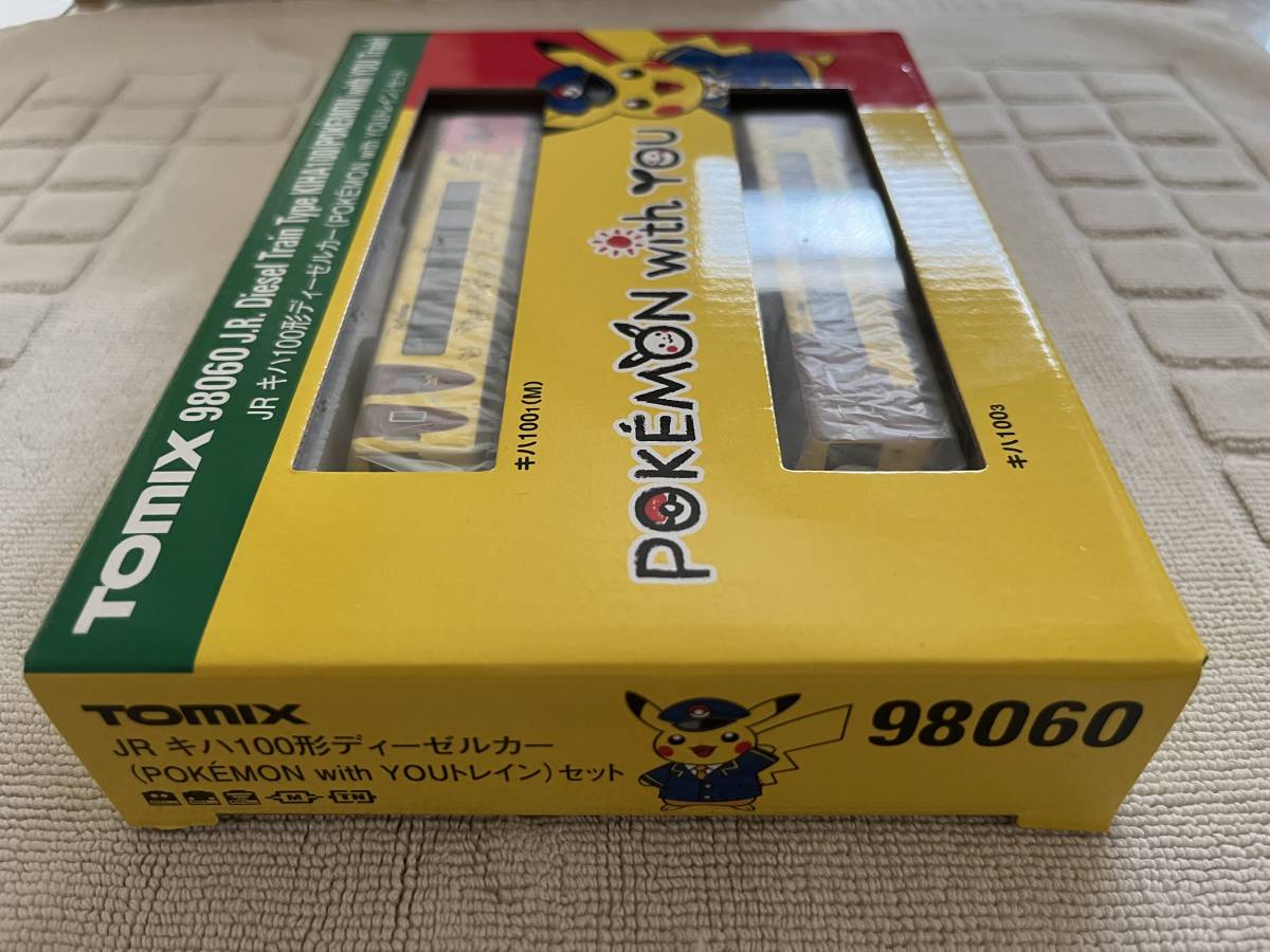 未使用品 未開封 TOMIX トミックス 98060 JR キハ100形 ディーゼルカー POKEMON with YOU トレイン 2両セット ポケモントレイン ピカチュウ_画像3