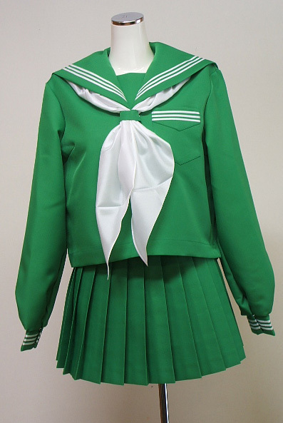 A9【新品】コスプレ☆緑色セーラー服セット（女の子サイズ）