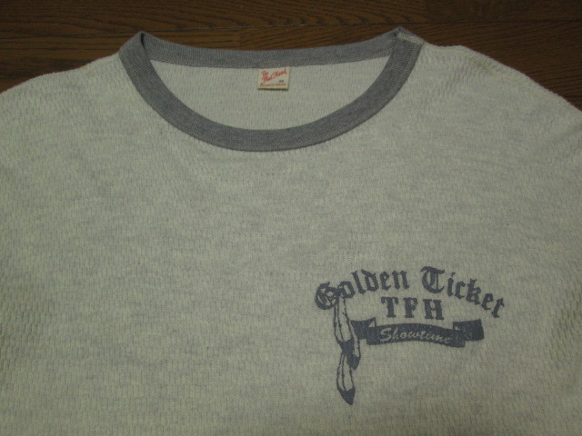 THE FLAT HEAD フラットヘッド FLATHEAD サーマル 長袖Tシャツ ロンT GOLDEN TICKET THL-82W 38 M オートミール グレー / RJB R.J.B_画像3