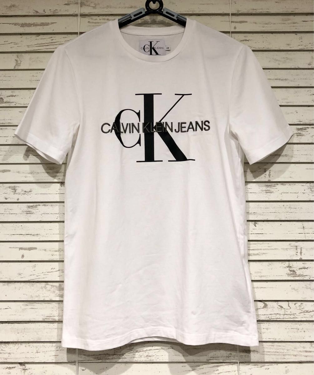 ジョングク着用 Calvin Klein Jeans カルバンクラインジーンズ　モノグラムエンブロイドTシャツ XS