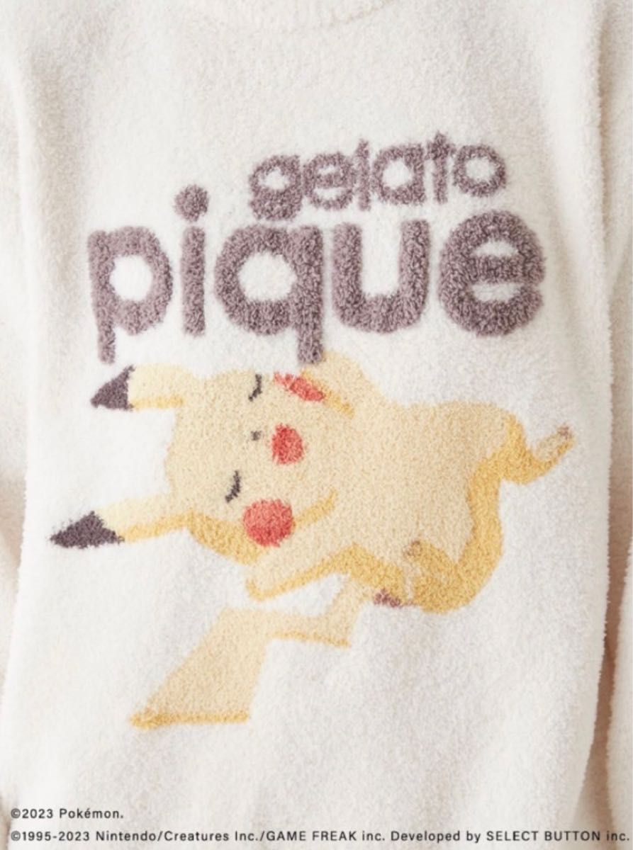 ジェラートピケとポケモンコラボ パジャマ ピカチュウ ボーダー ジェラートピケとポケモンコラボ パジャマ ピカチュウ ボーダー