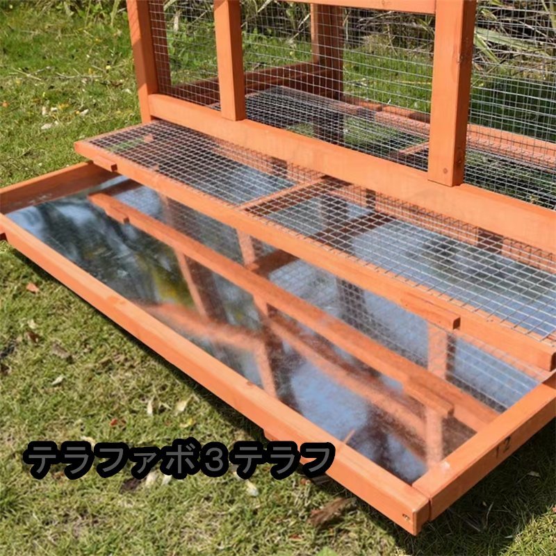 鳥かご 別荘 飼育ケージ 大型◆オウム用 飼育ケージ バードケージ 組立式 ハウス 防腐材 掃除簡単 小動物 ペット用品_画像6