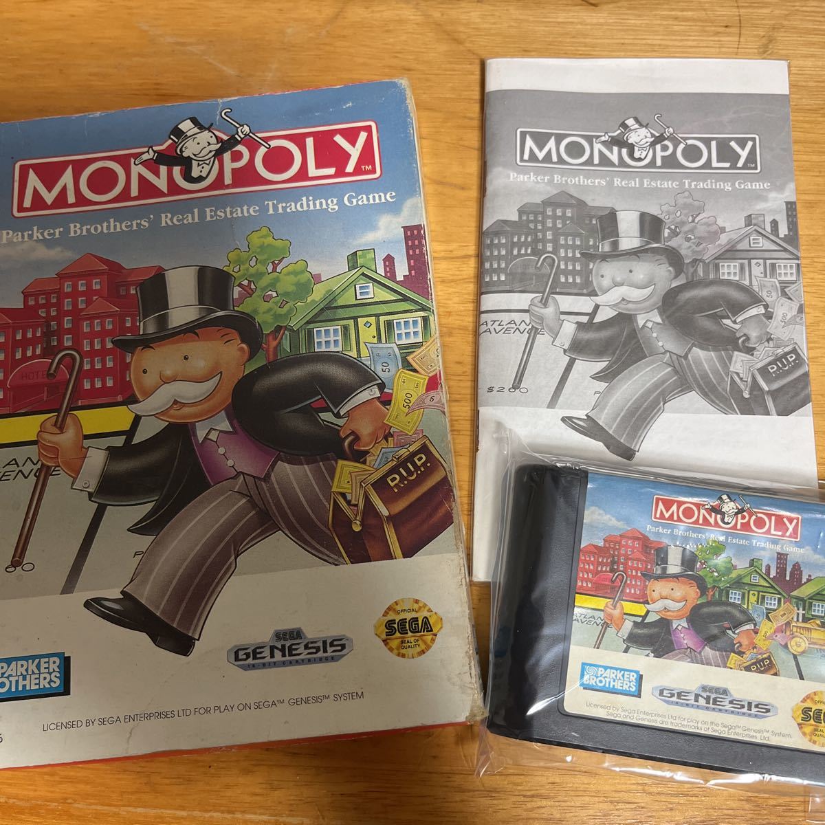 MD★GENESIS 日本未発売『MONOPOLY』箱説付き★端子清掃メンテナンス済み_画像1