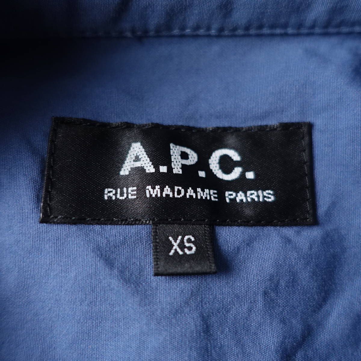A.P.C （アーペーセー）/XS/半袖　シャツ/ブルー/青/メンズ_画像3