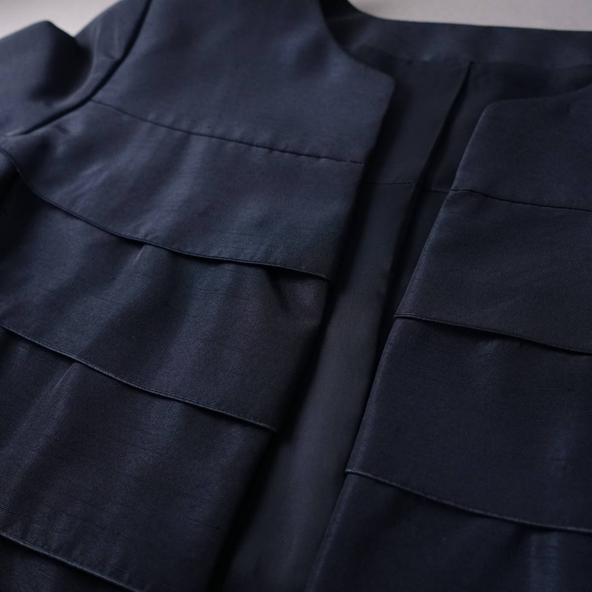  beautiful goods *Leilian/ Leilian /11/ made in Japan ensemble / black / black / lady's / jacket / One-piece 