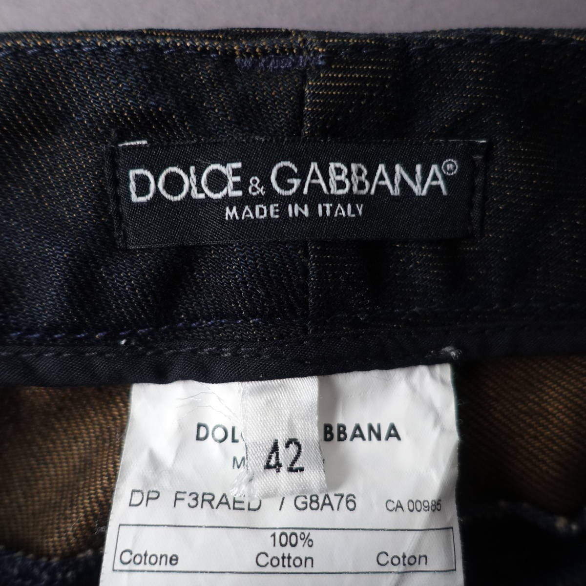 DOLCE&GABBANA/ Dolce & Gabbana / Dolce&Gabbana /42/ Италия производства / Denim брюки / черный / чёрный / джинсы 