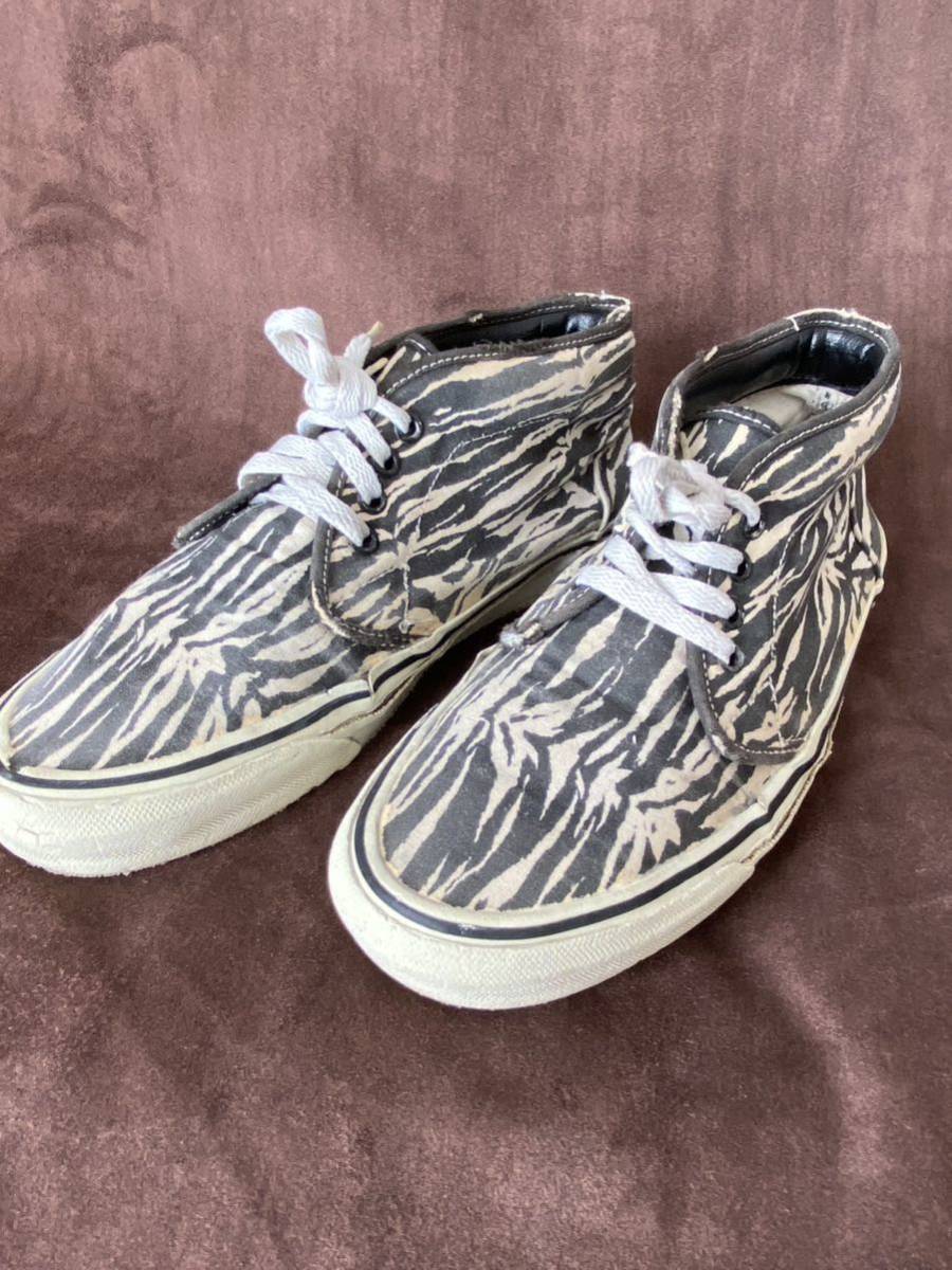 お気にいる ゼブラ柄 チャッカ chukka 90s ビンテージ 80s バンズ vans