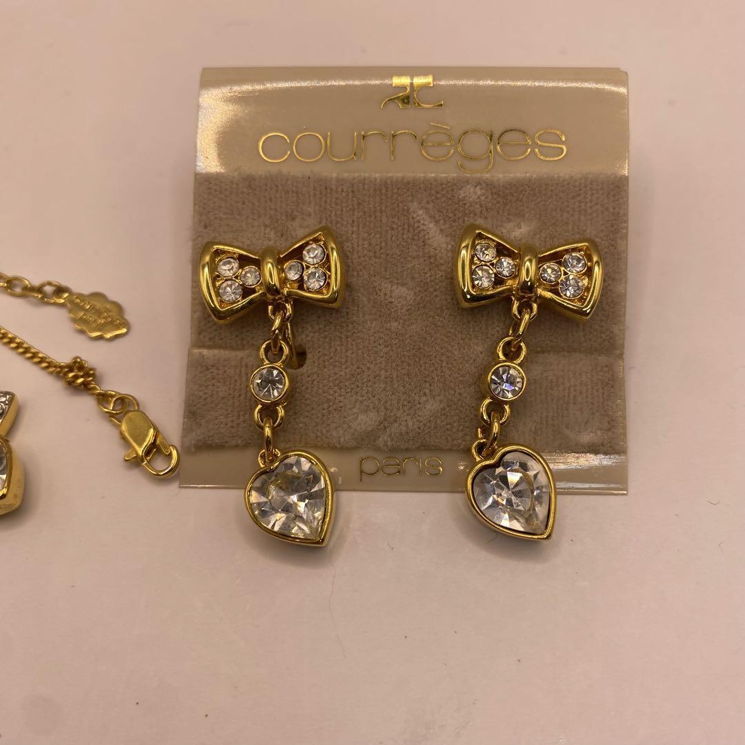 宅配 courreges クレージュ セット ネックレス イヤリングセット
