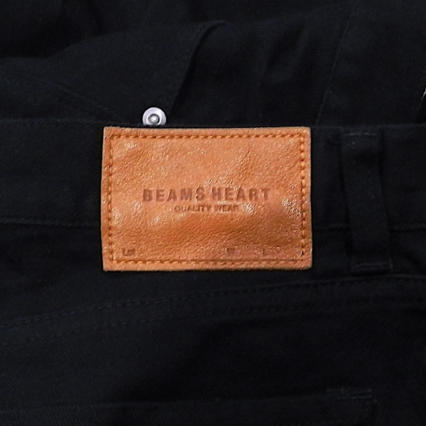 BEAMS HEART ビームス スリム スキニー ストレッチ デニム パンツ ジーンズ ブラック 黒 M 美品_画像5