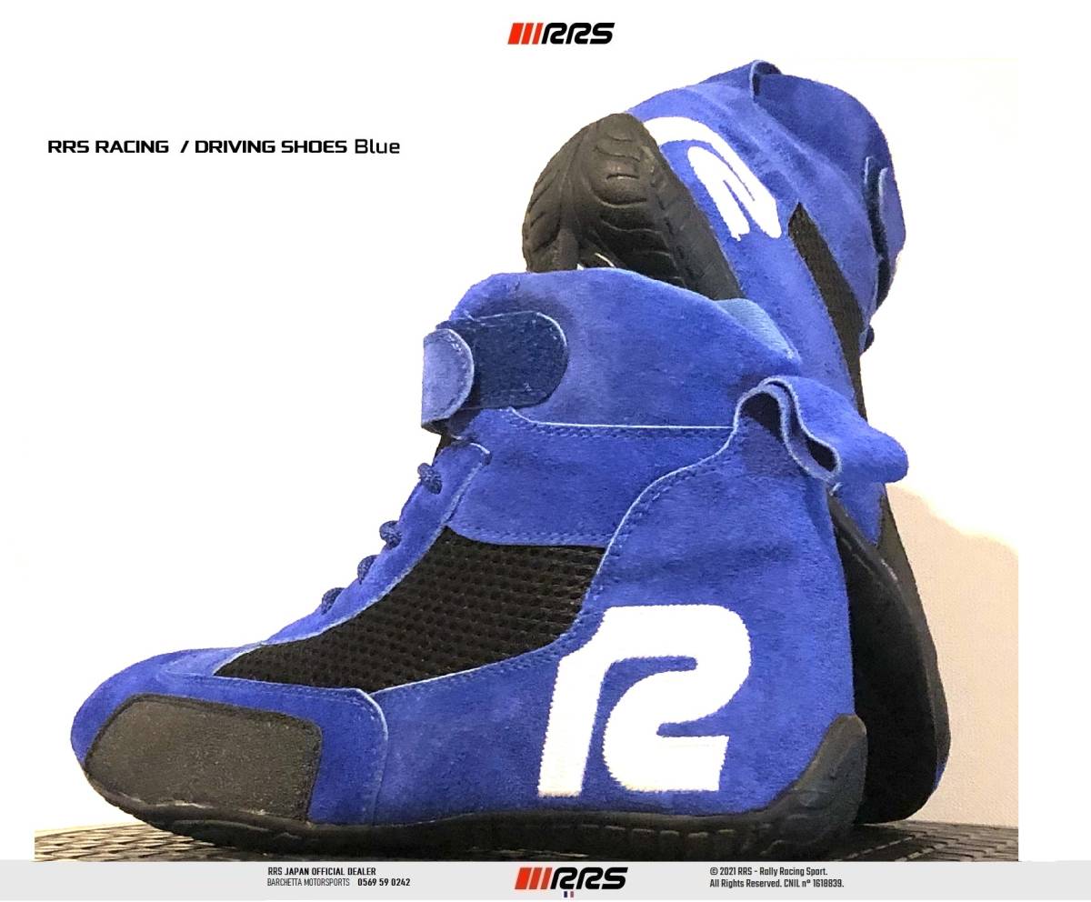 RRS размер : 42 (27.2cm) синий карт замша обувь (FIA нет )