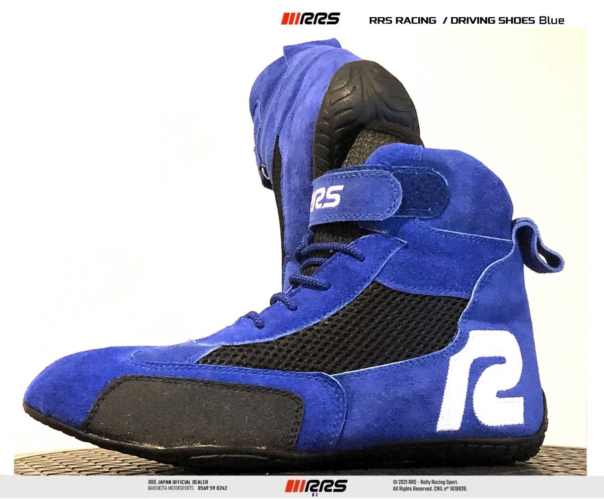 RRS размер : 42 (27.2cm) синий карт замша обувь (FIA нет )