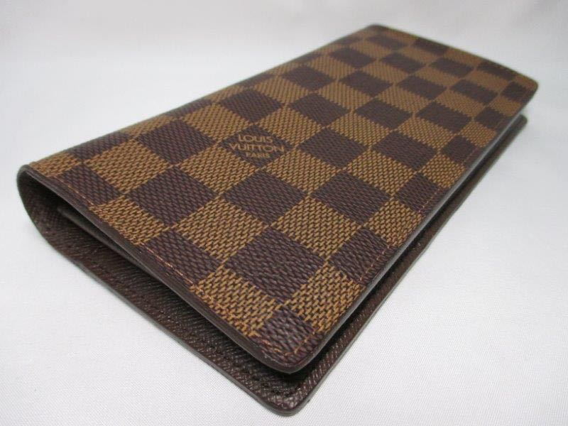 超美品 ルイ・ヴィトン Louis Vuitton 小銭入れ付き長財布 ポルトフォイユ ブラザ 札入れ 小銭入れ 長財布 ダミエ ブラウン N60017_画像8