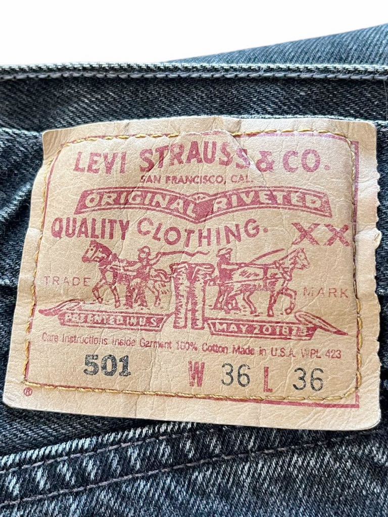 ●●vintage 1996年製 Levi's リーバイス 501 ブラック 先染め黒 w36（w88l88.5）●●_画像2