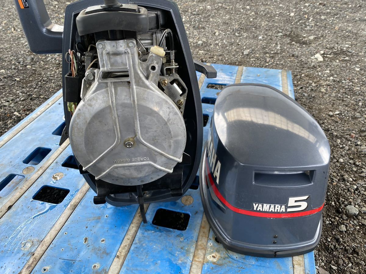 株式会社 森商会07038600666 ヤマハ 船外機 5CSMH 5馬力 YAMAHA 程度綺麗！現状販売！始動未確認！の画像6