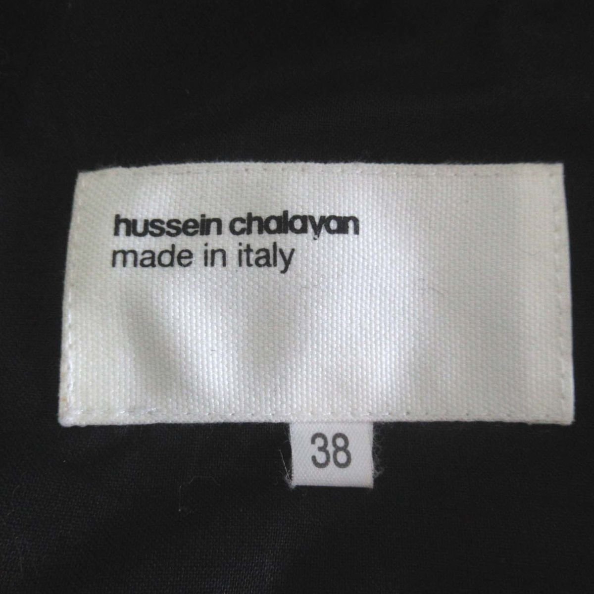 ほぼ未使用 hussein chalayan フセインチャラヤン 2001年製 エコファー ハーフコート デザインジャケット 38サイズ ブラック_画像9