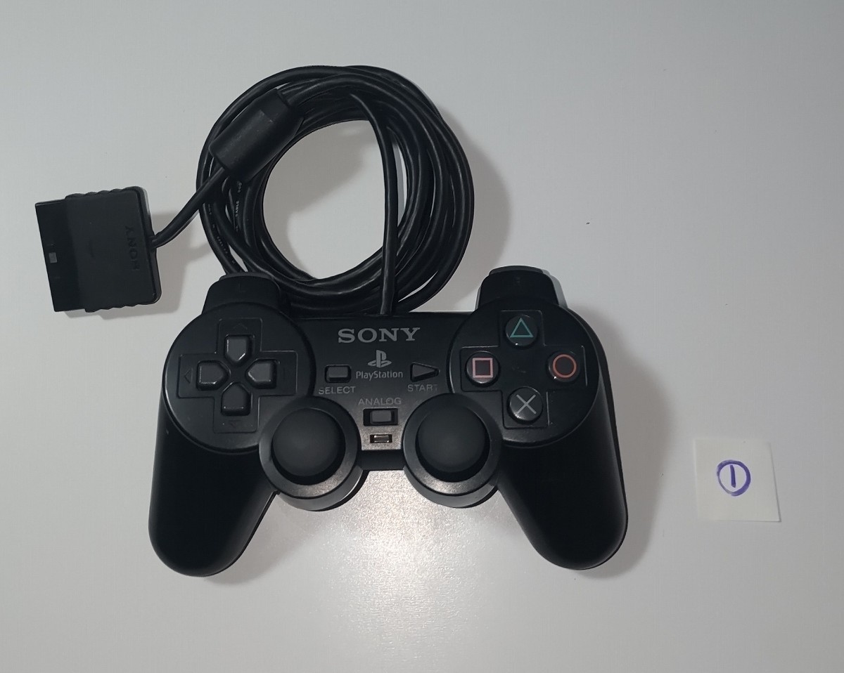 PS2 プレステ2 SONY コントローラー 純正 ブラック ①の画像1