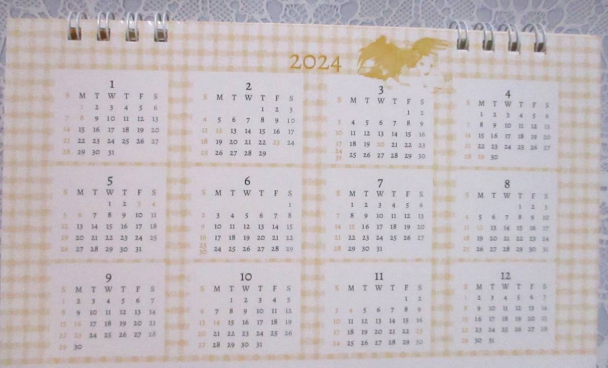 送料無料【 あらいぐまラスカル 卓上カレンダー 2024年 】 世界名作劇場 ラスカル 卓上 カレンダー_画像6