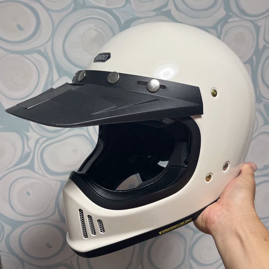 EX-ZERO オフホワイトショウエイSHOEI Mサイズ社外バイザーセット美品