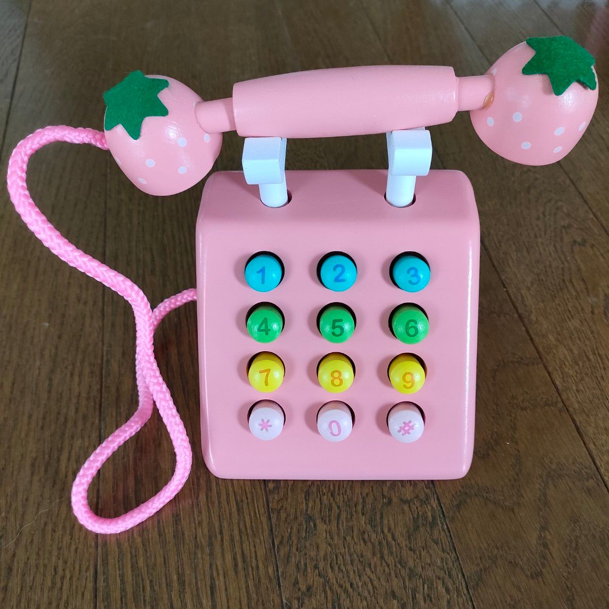 おもちゃ レジセット シミュレーション 木製 かわいい ピンク いちご