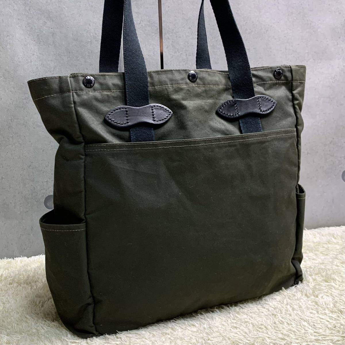 定番のお歳暮 入手困難 1円 FILSON 肩掛け ポーチ付属 コラボ カーキ