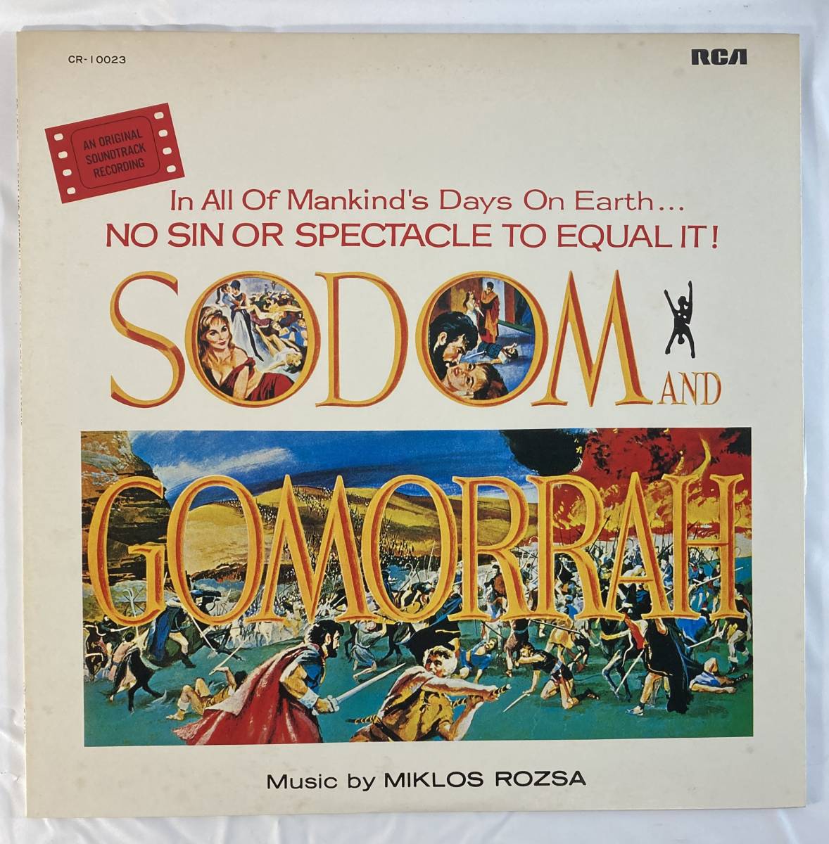 ソドムとゴモラ (1961) ミクロス・ローザ 国内盤LP RVC CR-10023_画像1