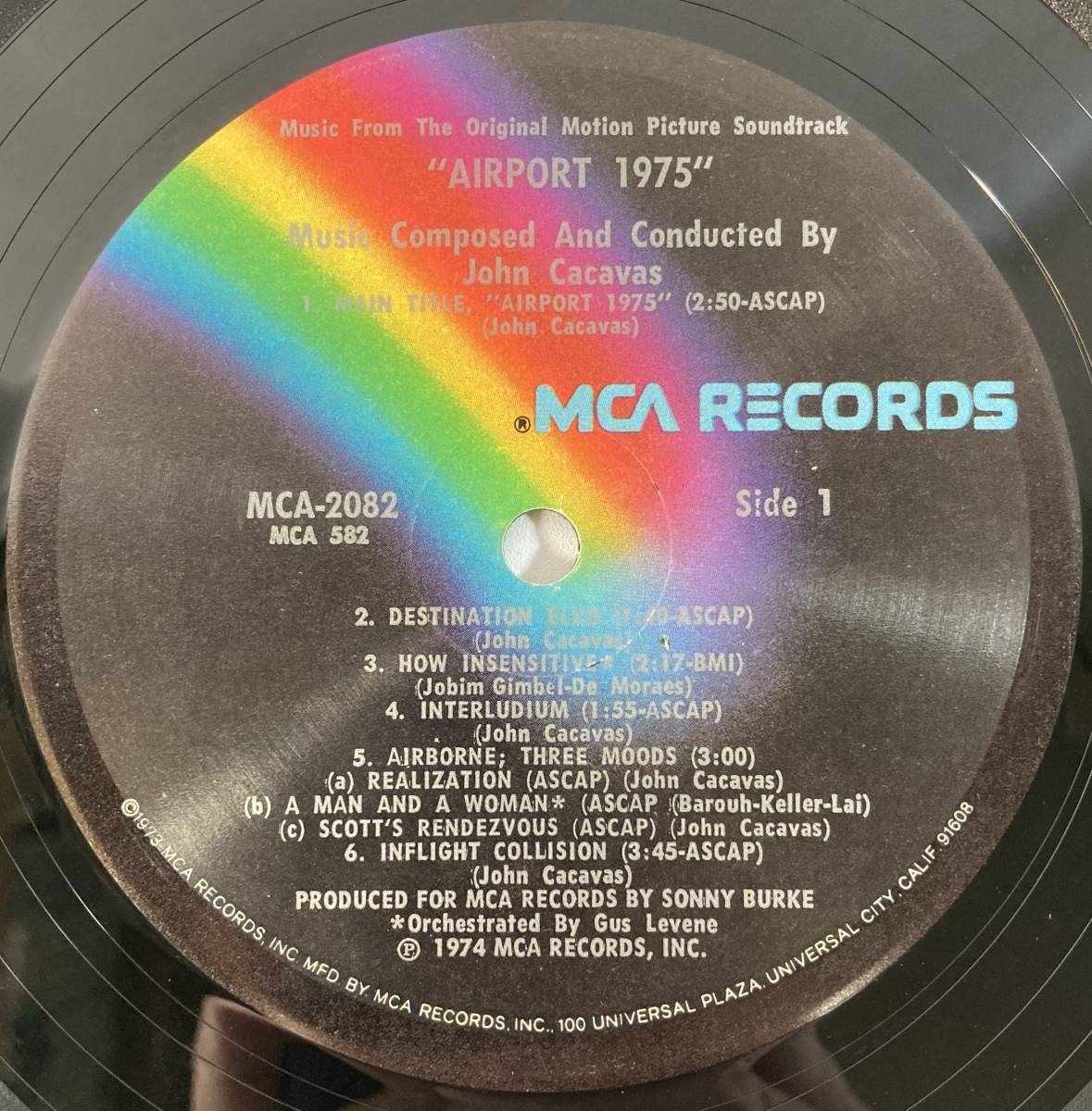 エアポート'７５ (1974) ジョン・カカバス 米盤LP MCA MCA-2082 Cutout_画像4